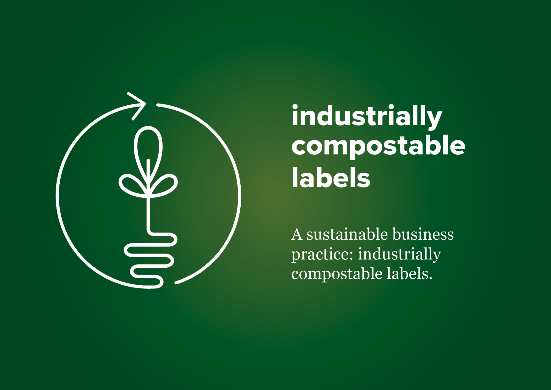 Industrially compostable labels