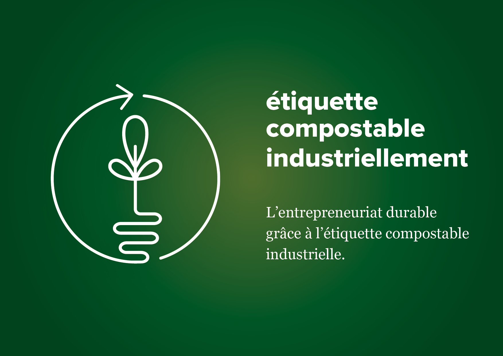Étiquette compostable industriellement